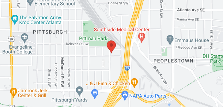 map of 1054 West Avenue SW